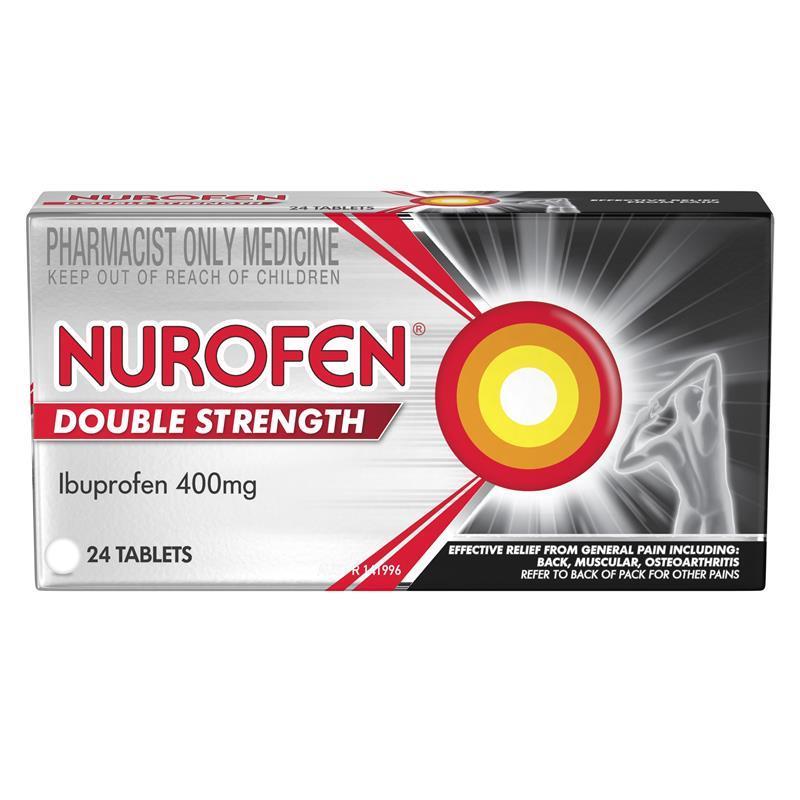 Load image into Gallery viewer, Nurofen Double Strength Pain and Inflammation Relief 400mg Tablets 24 - Ibuprofen (S3)
