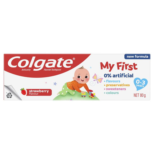 Colgate Toothpaste Kids Anticavity 0-3 Years Strawberry Flavour 80g