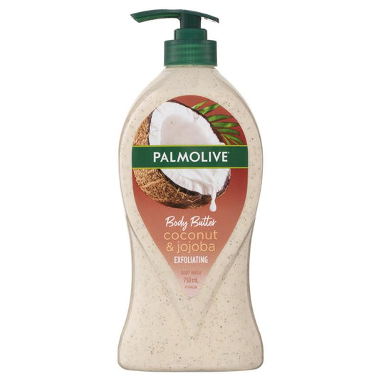 Palmolive Body Butter Exfoliating Body Wash Coconut & Jojoba 750ml