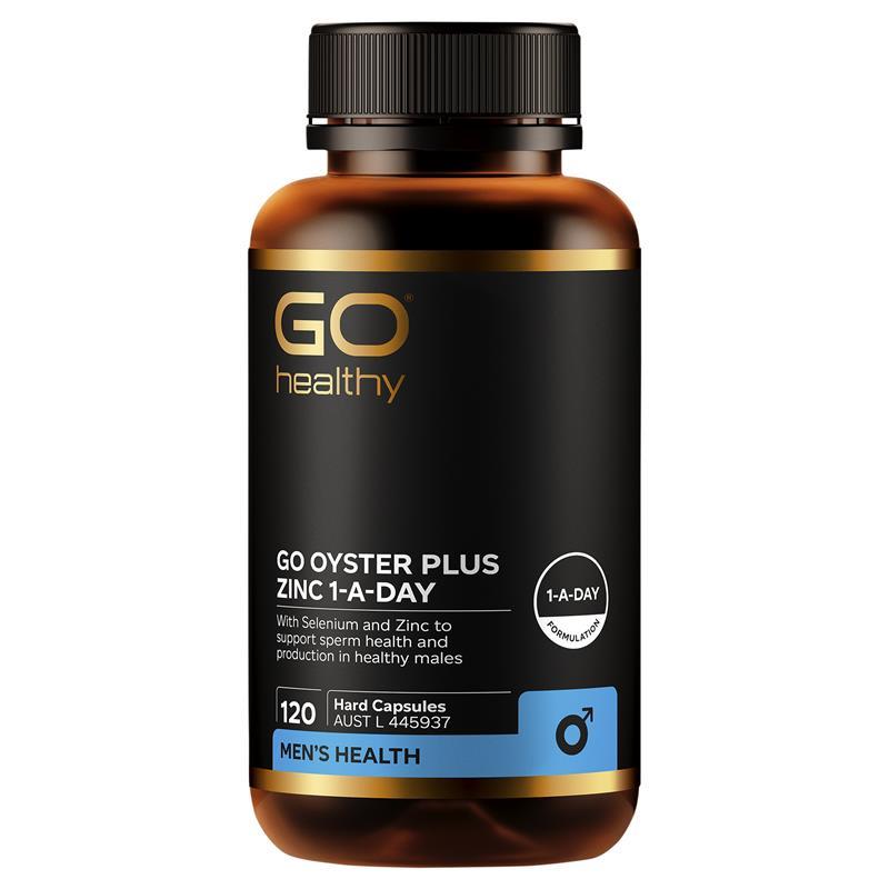 Load image into Gallery viewer, GO Healthy Oyster Plus Zinc 1-A-DAY 120 Capsules
