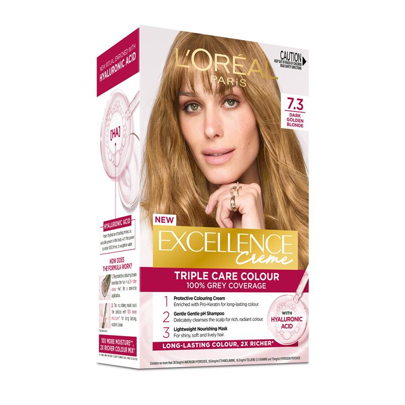 Load image into Gallery viewer, L'Oreal Excellence Creme 7.3 Dark Golden Blonde Hair Colour
