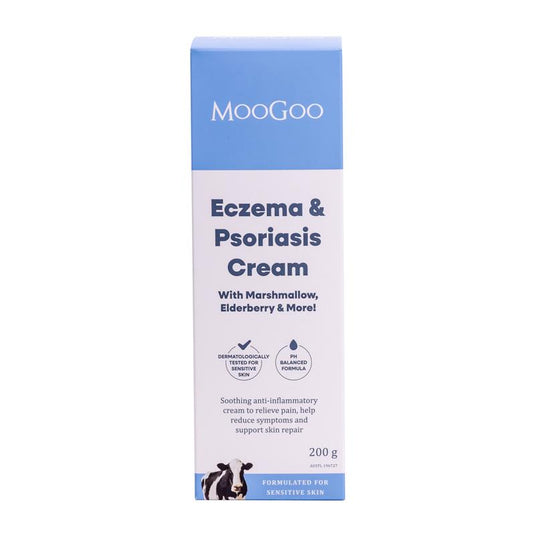 MooGoo Eczema & Psoriasis Cream With Marshmallow & Elderberry 200g