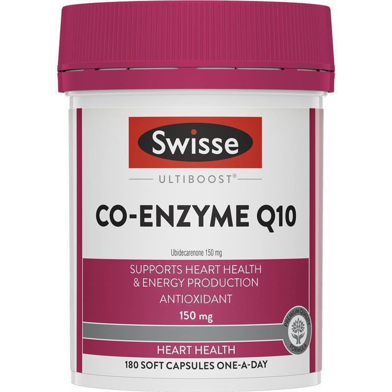 Load image into Gallery viewer, Swisse Ultiboost Co Enzyme Q10 150mg 180 Capsules
