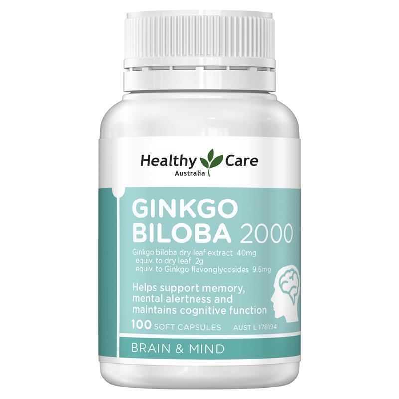 Load image into Gallery viewer, Healthy Care Ginkgo Biloba 2000 100 Capsules
