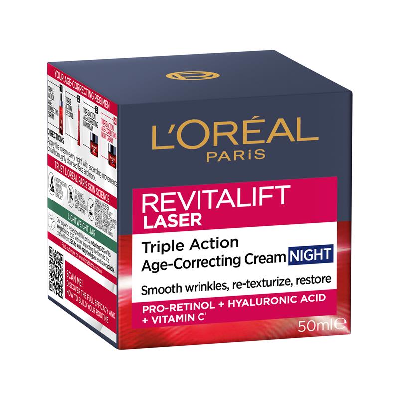Load image into Gallery viewer, L'Oreal Paris Revitalift Laser x3 Night Cream Mask 50ml
