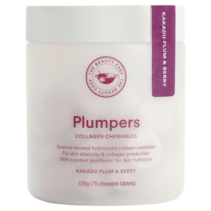 Load image into Gallery viewer, The Beauty Chef Plumpers Kakadu Plum Collagen Peptides 75 Chewable Tablets

