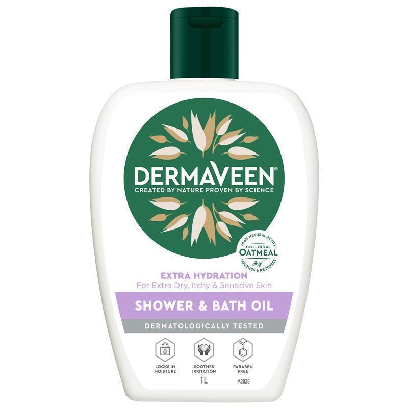 Load image into Gallery viewer, DermaVeen Extra Hydration Shower &amp; Bath Oil 1L
