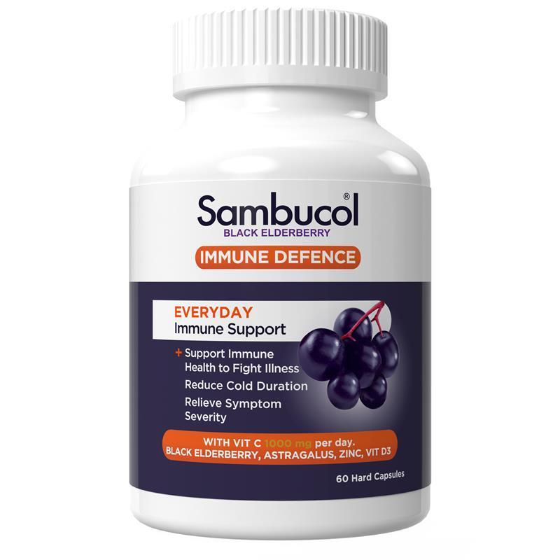 Load image into Gallery viewer, Sambucol Immune Defence Everyday 60 capsules
