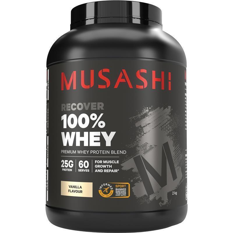 Load image into Gallery viewer, Musashi 100% Whey Vanilla 2kg
