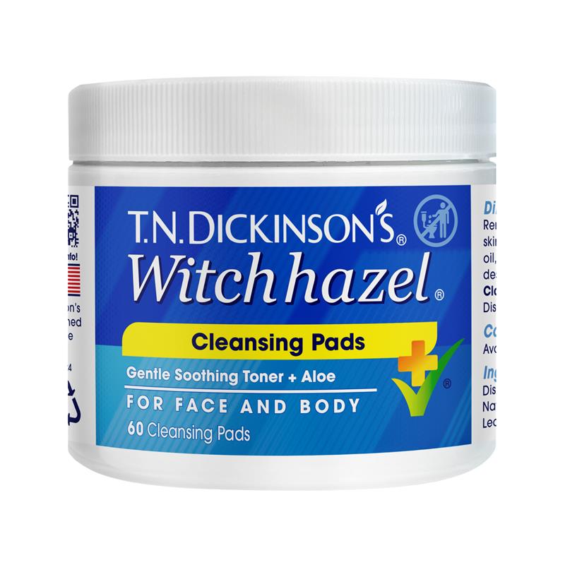 Load image into Gallery viewer, TN Dickinsons Witch Hazel Cleansing Pads 60
