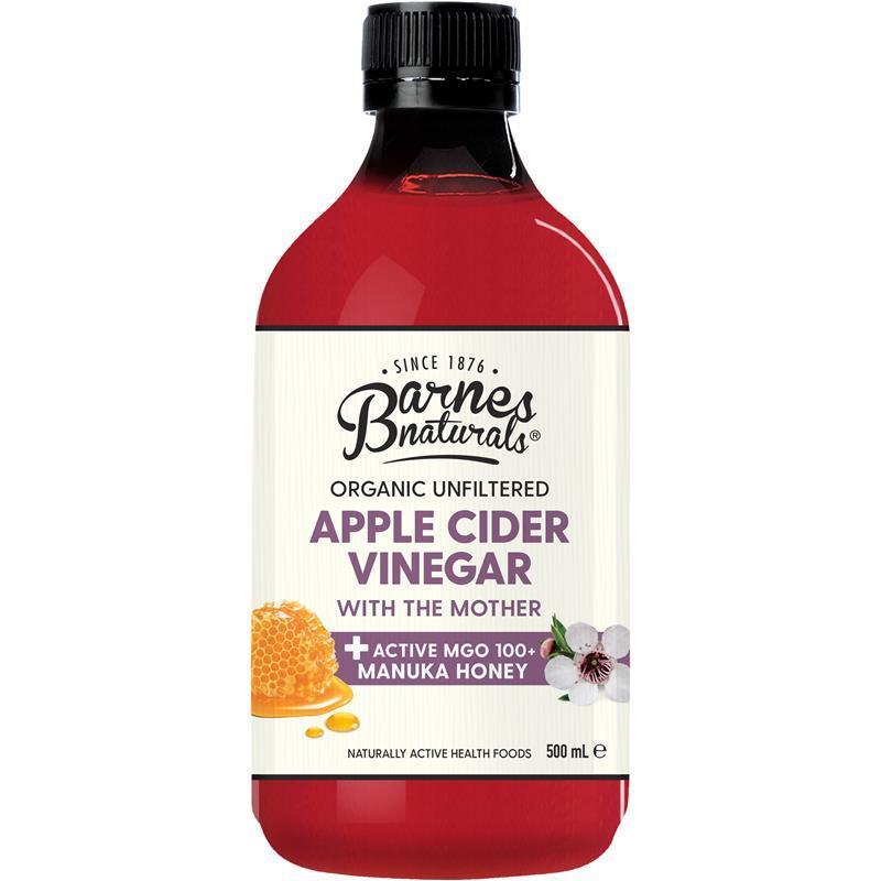 Load image into Gallery viewer, Barnes Naturals Apple Cider Vinegar with the Mother and Manuka 5+ 500ml
