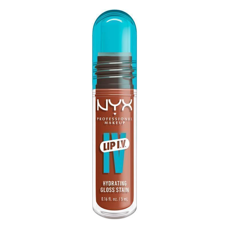 Load image into Gallery viewer, NYX Lip IV Hydrating Gloss Stain Caramel Drip
