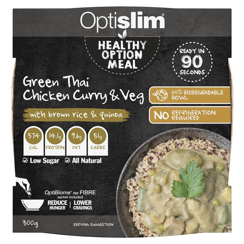 Load image into Gallery viewer, Optislim Healthy Option Meal Green Thai Chicken &amp; Vegetables 300g
