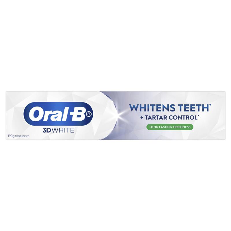 Load image into Gallery viewer, Oral B Toothpaste 3D White Long Lasting Freshness 190g
