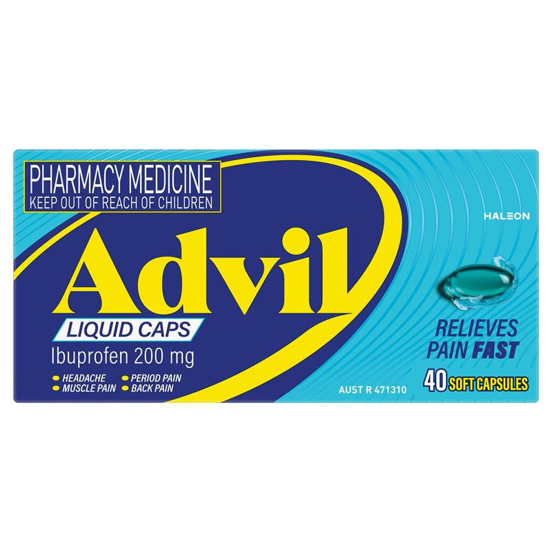 Load image into Gallery viewer, Advil Ibuprofen Pain Relief 40 Liquid Capsules
