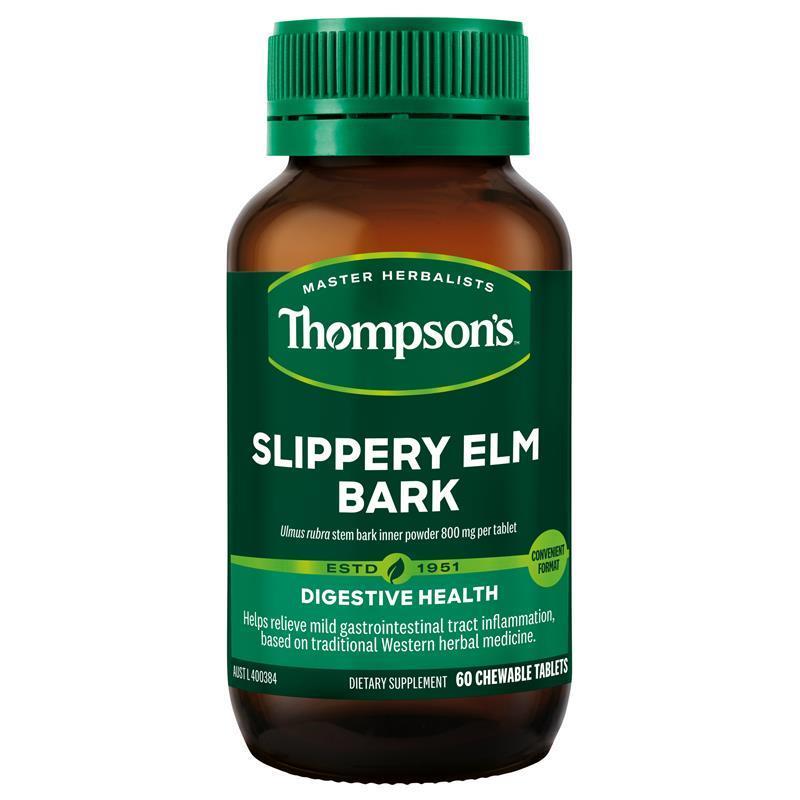 Load image into Gallery viewer, Thompson's Slippery Elm Bark 800mg 60 Tablets
