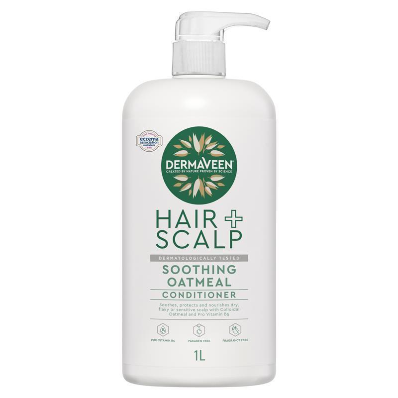 Load image into Gallery viewer, DermaVeen Oatmeal Conditioner for Dry, Flaky or Sensitive Scalps 1L
