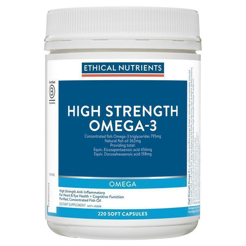 Load image into Gallery viewer, Ethical Nutrients High Strength Omega-3 220 Capsules
