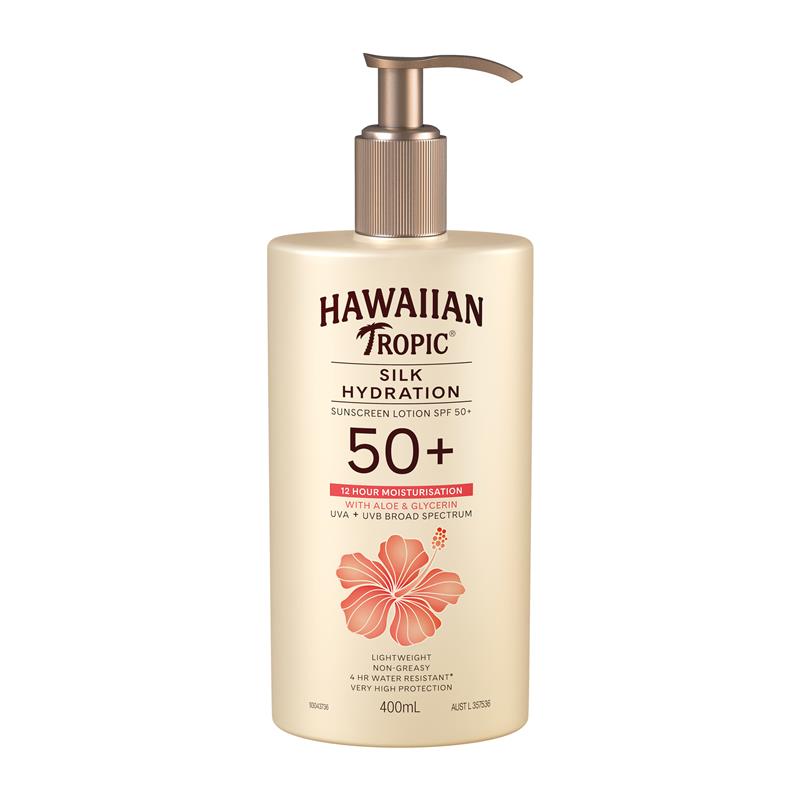 Load image into Gallery viewer, Hawaiian Tropic SPF 50+ Silk Hydration Body 400g
