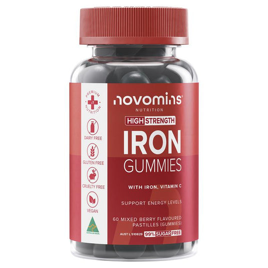 Novomins Iron 60 Gummies NEW