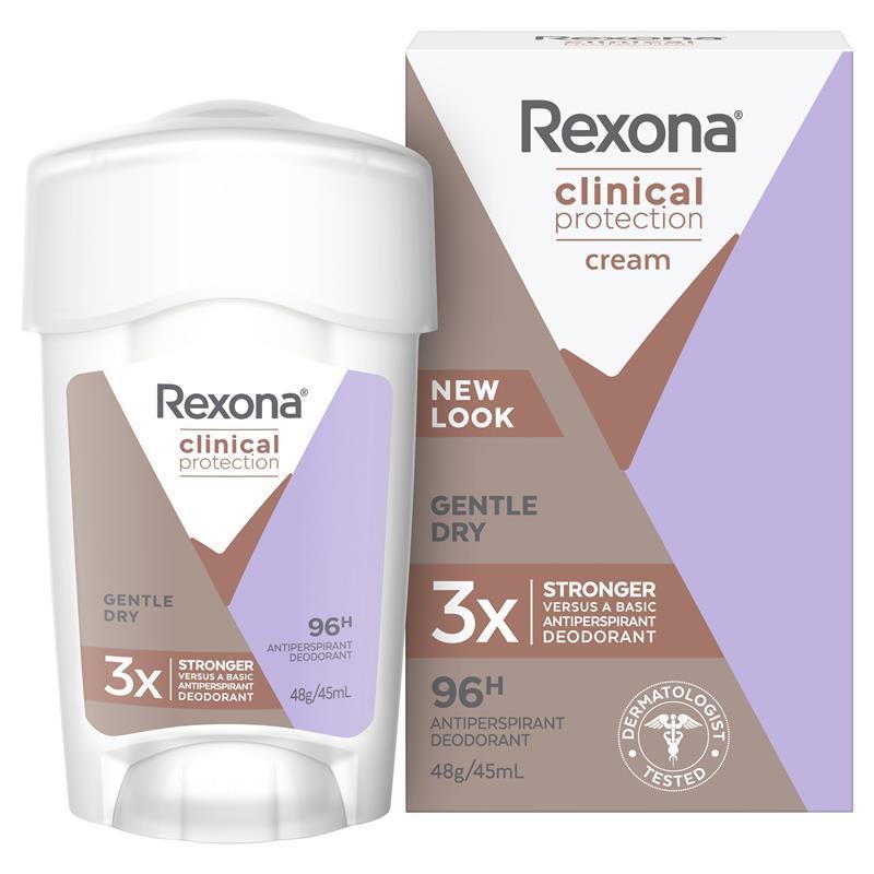 Load image into Gallery viewer, Rexona Women Clinical Protection Antiperspirant Cream Stick Gentle Dry 45ml
