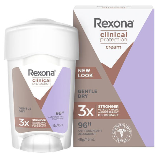 Rexona Women Clinical Protection Antiperspirant Cream Stick Gentle Dry 45ml