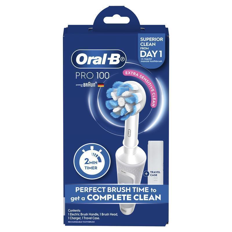 Load image into Gallery viewer, Oral B Pro 100 Gum Care Power Toothbrush White
