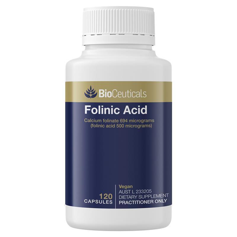 Load image into Gallery viewer, BioCeuticals Folinic Acid 120 Capsules
