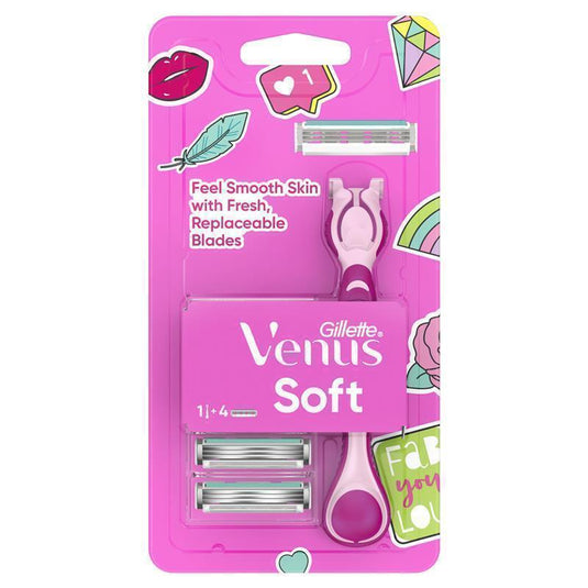 Gillette Venus Soft Hybrid Disposable Razors 4 Pack