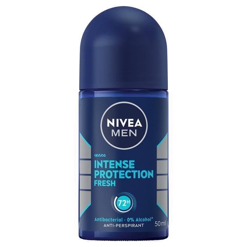 Load image into Gallery viewer, NIVEA MEN Intense Protection Fresh Roll On Deodorant 72H Protection 50ml
