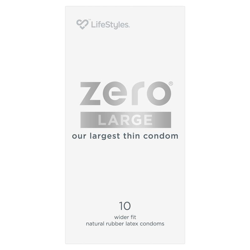 Load image into Gallery viewer, LifeStyles Zero Condoms Large 10 Pack
