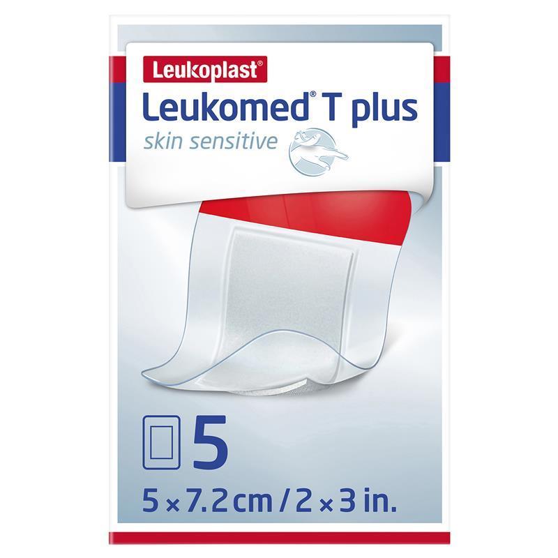 Load image into Gallery viewer, Leukomed T Plus Skin Sensitive Transparent 5cm x 7.2cm 5 Pack
