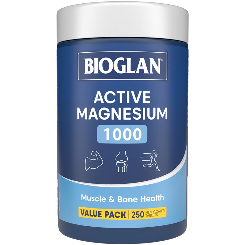 Load image into Gallery viewer, Bioglan Active Magnesium 250 Tablets Exclusive Size
