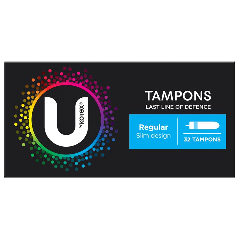 Load image into Gallery viewer, U by Kotex Slim Tampons Regular 32 Pack
