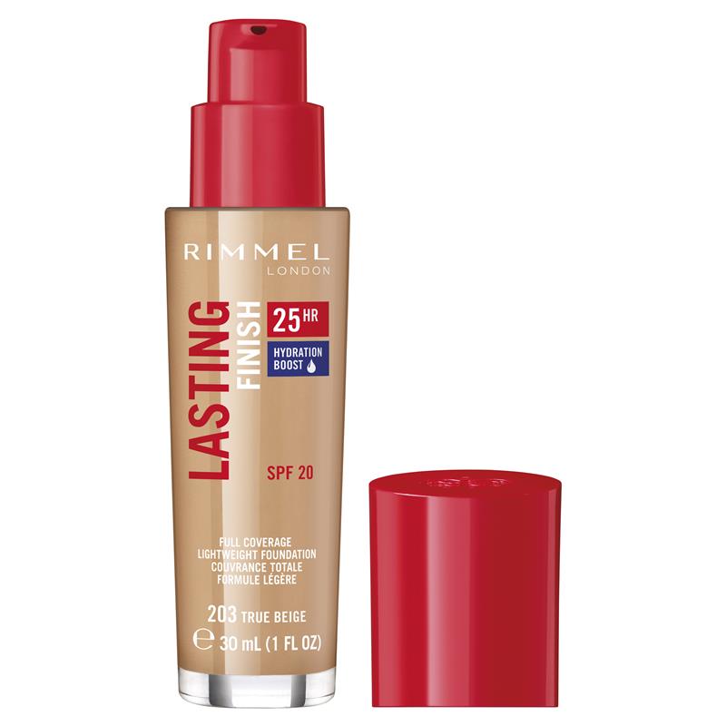 Load image into Gallery viewer, Rimmel Lasting Finish 25Hour Full Cover 203 True Beige
