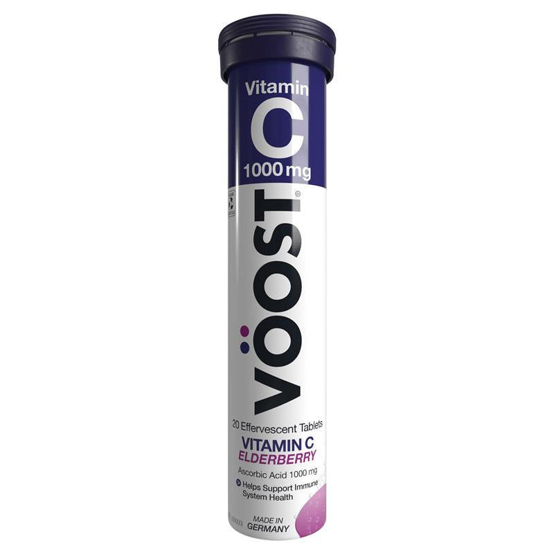 Load image into Gallery viewer, Voost Vitamin C Elderberry Effervescent Tablets 20 Pack
