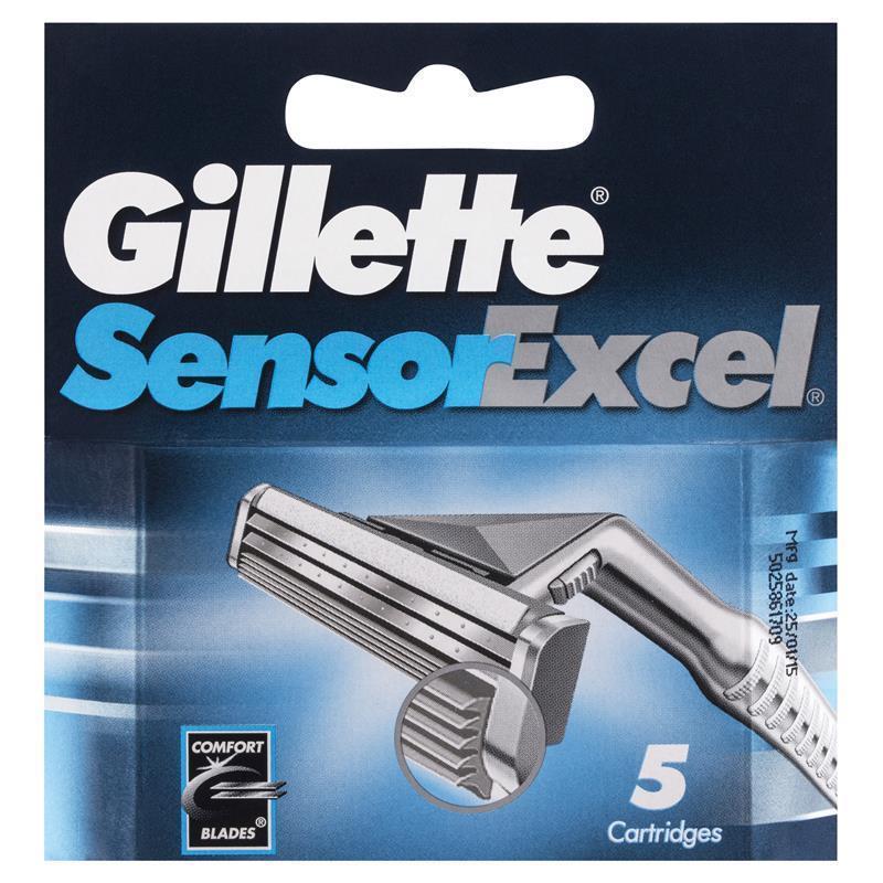 Load image into Gallery viewer, Gillette Sensor Excel Shaving Refill Cartridge Pack 5
