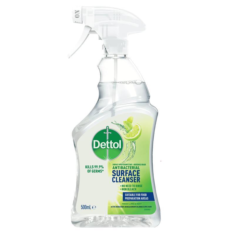 Load image into Gallery viewer, Dettol Surface Cleanser Antibacterial Lime &amp; Mint Trigger 500ml
