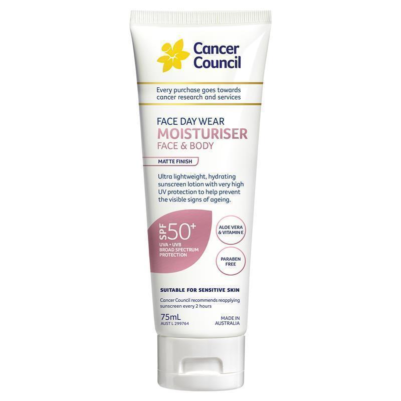 Load image into Gallery viewer, Cancer Council SPF 50+ Day Wear Face Matte Invisible 75ml Tube
