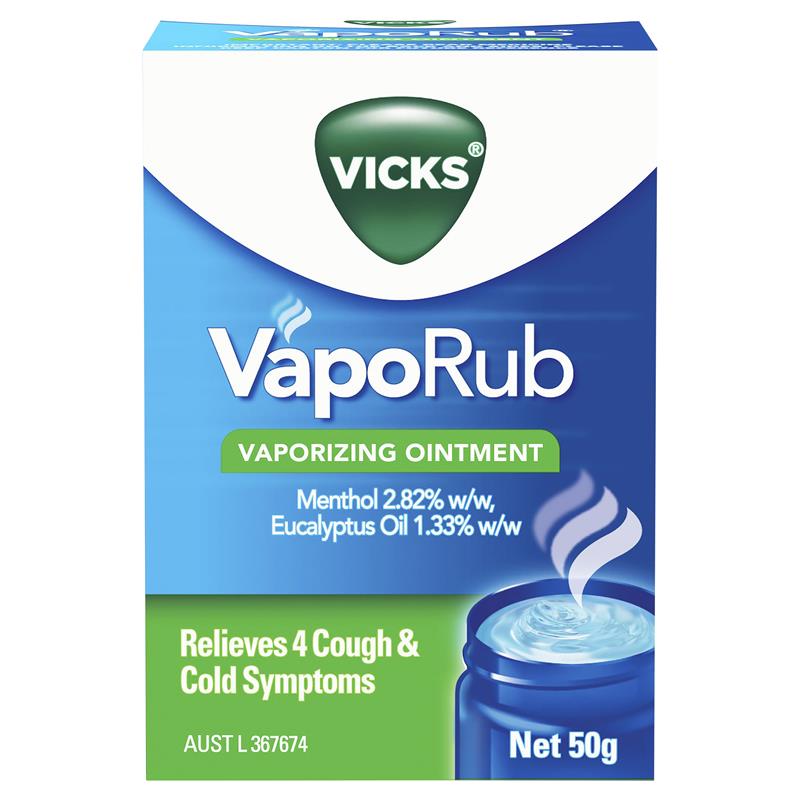 Load image into Gallery viewer, Vicks VapoRub Ointment Decongestant Chest Rub 50g
