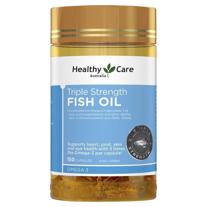 Load image into Gallery viewer, Healthy Care Triple Strength Fish Oil 150 Capsules
