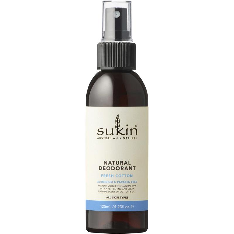 Load image into Gallery viewer, Sukin Natural Deodorant Fresh Cotton 125ml
