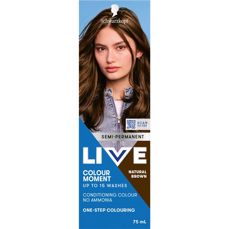 Load image into Gallery viewer, Schwarzkopf LIVE Colour Natural Brown Semi Permanent 75ml
