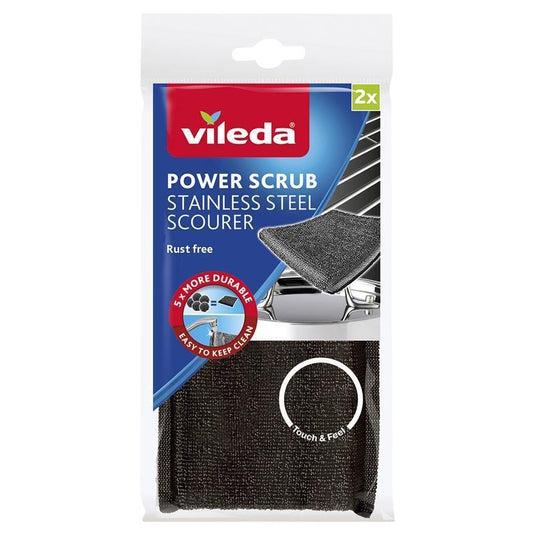 Vileda Power Scrub Scourer 2 Pack