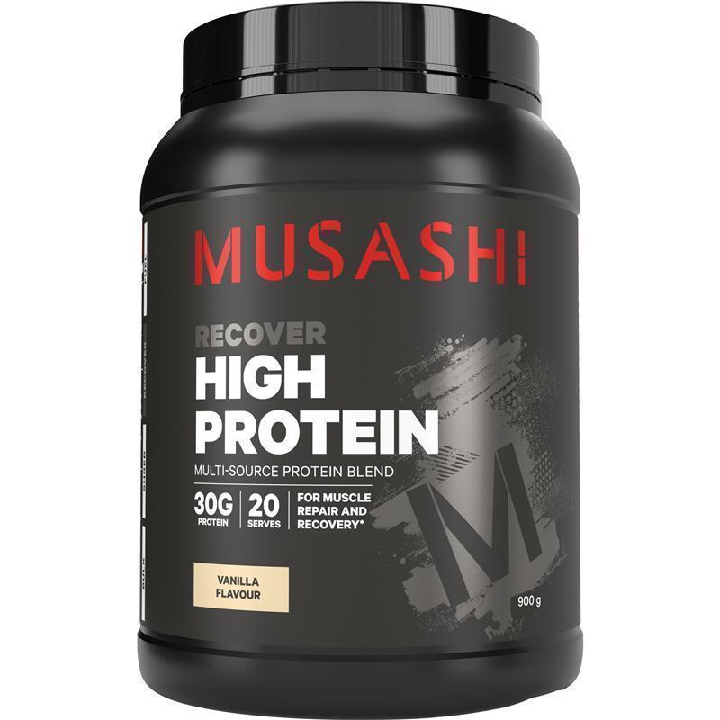 Load image into Gallery viewer, Musashi High Protein Vanilla 900g
