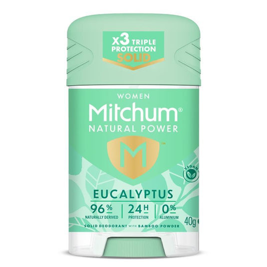 Mitchum for Women Natural Power Deodorant Stick Eucalyptus 40g