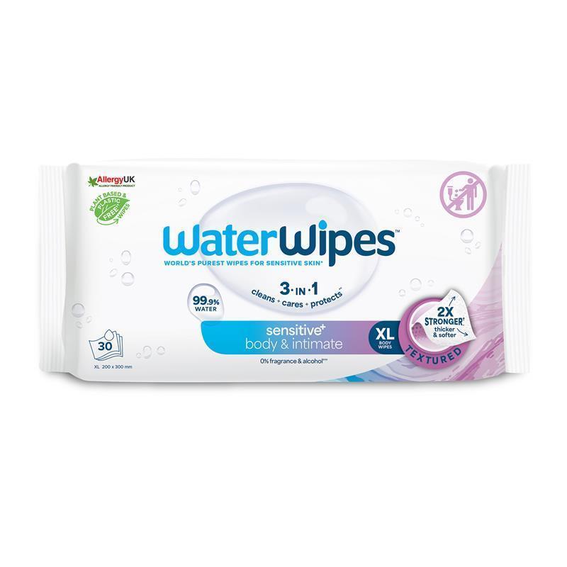 Load image into Gallery viewer, WaterWipes Adult Care Sensitive Intimate Wipes 30 pack
