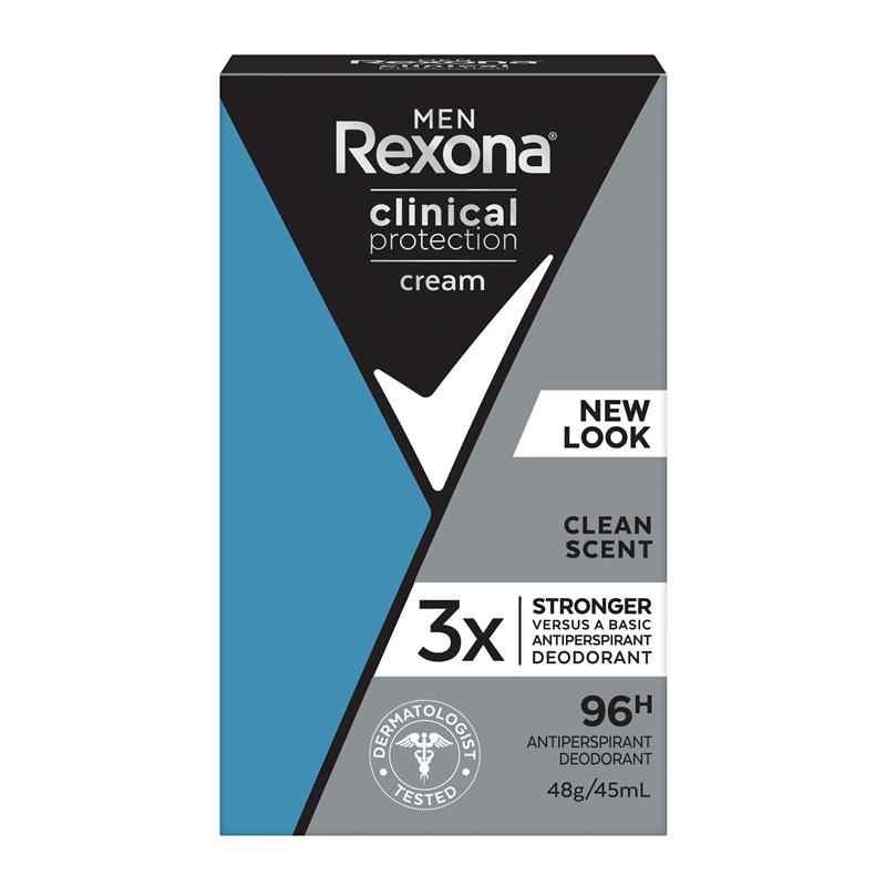 Load image into Gallery viewer, Rexona Men Clinical Protection Antiperspirant Cream Stick Clean Scent 45ml
