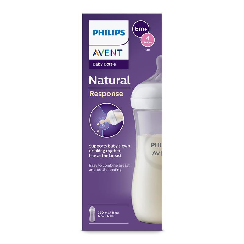 Load image into Gallery viewer, Avent Natural Response Feeding Bottle 330ml
