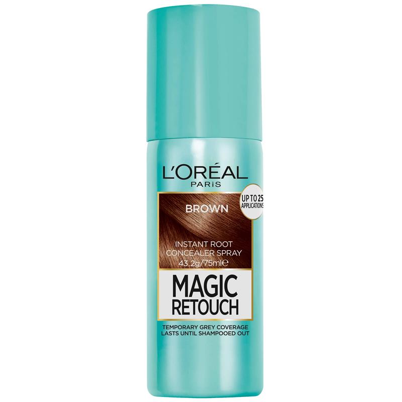 Load image into Gallery viewer, L'Oreal Paris Magic Retouch Temporary Root Concealer Spray - Brown(Instant Grey Hair Coverage)
